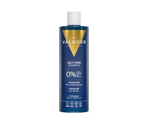 VALQUER Champú Seborregulador Zero para Cabello Graso | 400 ml | Limpieza Profunda Sin Sulfatos | Reparación Capilar con Ingredientes Naturales y Vitaminas | Vegano