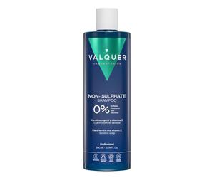 VALQUER Champú Sin Sulfatos para Cuero Cabelludo Sensible | 300 ml | Calma, Cuida y Protege Frente a Picor, Irritación y Sequedad | Con Keratina y Vitaminas | Vegano