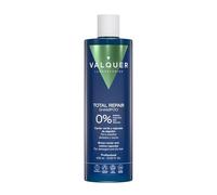 VALQUER Champú Total Repair Zero | Reparador Intensivo para Cabello Dañado y Seco | Hidratación Profunda, Suavidad y Brillo con Caviar Verde y Cápsulas de Algodón | Vegano | 400 ml