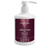 Valquer Gel Fijador Capilar, Gomina Ultra Fuerte con Efecto Mojado. Define y Moldea Peinados con Brillo Natural, Textura Ligera y Sin Rigidez. Vegano. 500 ml