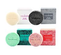 Valquer - Gel Corporal Sólido, Vegano, Sin Jabón, Ecológico, Sin Plástico, Sin Siliconas, Pack 4x50g, Cuidado Corporal Exótico