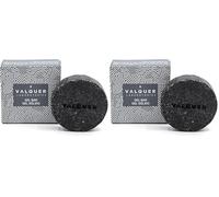 Valquer Gel Sólido Moon con Carbón Activo Natural para Piel Grasa y con Imperfecciones. Calma y Limpia en Profundidad con Propiedades Purificantes y Detoxificantes. Vegano. 50 g. (Paquete de 2)