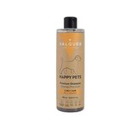 VALQUER Happy Pets Champú Premium para Perros y Gatos de Pelo Rizado | Hidrata, Suaviza y Define el Pelaje | con Vitamina B5 y Aceite de Pepita de UVA | 400 ml