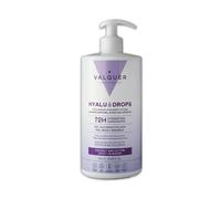 Valquer Hyaludrops Crema Hidratante Corporal Coco y Algodón. Loción para Piel Seca y Sensible, Hasta 72 Horas de Hidratación Nutritiva con Ácido Hialurónico, Niaciamida y Manteca de Karité. 700 ml.