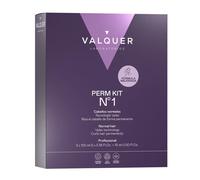 VALQUER Kit Profesional para Permanente Nº1 | Cabello Normal | Líquido Moldeador + Neutralizante + Acondicionador Efecto Seda | Uso Profesional | 210 ml