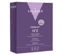 VALQUER Kit Profesional para Permanente Nº2 | Cabello Teñido, Decolorado o Tratado Químicamente | Líquido Moldeador + Neutralizante + Acondicionador Efecto Seda | Uso Profesional | 210 ml