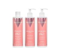 Valquer Pack Especial Rizos Champú 400ml, Mascarilla 275ml y Booster Activador 300ml. Tratamiento del Cabello Rizado Método Curly Rizos Definidos. Hidrata y Suaviza con Keratina Vegetal y Maíz. Vegano