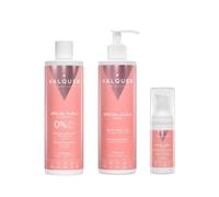 Valquer Pack Cabello Rizado | Champú, Mascarilla y Serum | 400 + 275 + 30 ml | Método Curly Rizos Definidos | Hidratación y Suavidad con Keratina y Maíz | Vegano