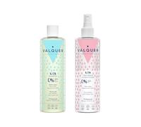 VALQUER Pack Capilar Infantil | Champú 400 ml + Acondicionador 300 ml | Fórmula Zero | Limpia, Suaviza y Facilita el Desenredo | A partir de 3 Años | Vegano
