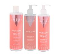 Valquer Pack Especial Rizos Champú 400ml, Mascarilla 275ml y Booster Activador 300ml. Tratamiento del Cabello Rizado Método Curly Rizos Definidos. Hidrata y Suaviza con Keratina Vegetal y Maíz. Vegano