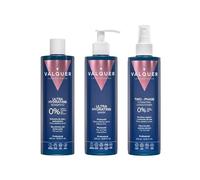 Valquer Pack Ultra Hidratante Champú, Mascarilla y Acondicionador | Repara y Nutre el Cabello Seco aportando Brillo, Vitalidad y Suavidad | Vegano | 400 ml + 275 ml + 300 ml