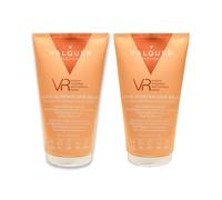 VALQUER VR Acondicionador Reparador Sin Aclarado 3 en 1 | Protector Térmico, Hidratante y Sellador de Puntas | Desenreda, Suaviza y Controla el Frizz | Vegano | 2 x 150 ml