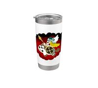 Valquiria Kawaii Vaso térmico de acero inoxidable de doble pared