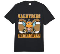 Valquirias Antes del café Diosa nórdica Amante del café Valquirias Comfort Colors Adult Heavyweight T-Shirt