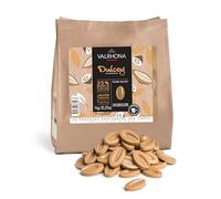 Valrhona DULCEY - Discos de chocolate rubio para hornear francés prémium (Feves) DULCEY 35% cacao, notas de sabor cremoso, galletas de caramelo, fáciles de derretir y templar, cremosos, equilibrados