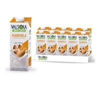 Valsoia - Bebida de Almendra, Caja de 10 1000 ml Tetra Brik Aseptic, 100% Vegetal, Sin Lactosa y Sin Gluten, con Calcio y Vitaminas, también Ideal para Veganos, Vegetarianos y Celíacos