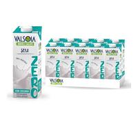 Valsoia - Bebida de Soja Sin Azúcar, Caja de 10 Tetra Brick de 1000 ml, 100% Vegetal, Sin Lactosa y Sin Gluten, Rica en Proteínas Vegetales, Ideal para Veganos, Vegetarianos y Celíacos