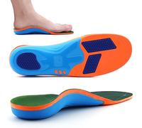 VALSOLE Plantilla ortopédica para fascitis plantar, plantilla deportiva cómoda para correr, adecuada para pies planos, espolón en el talón, plantilla para el dolor metatarsiano