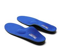 VALSOLE Plantillas Ortopédicas soportes de arco y talones la absorción de choque- para el dolor de talón, pie plano, Fascitis Plantar, dolor de rodilla y espalda (37-38 EU 24cm, V107B-Azul)