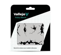 Createx Vallejo Plantilla AV 1:35 Pared Agrietada (VALST-TX001)