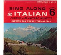 VALTARO MUSETTE ORCHESTRA - sing along in italian vol. 6 LP