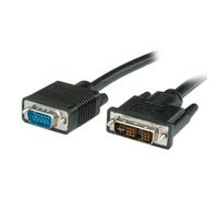 VALUE 11995420 - Cable DVI 12+5 macho a conector VGA 2 m