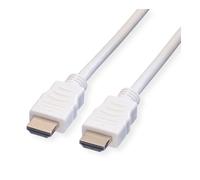 VALUE 11.99.5706 Cable HDMI High Speed 7.5 m con Ethernet, 4K/3D/ARC, Conectores Macho, Blanco