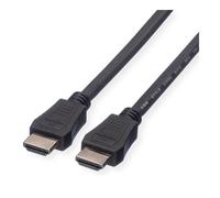 VALUE 11.99.5736 Cable HDMI High Speed con Ethernet, LSOH, 7.5 m, Negro - Compatible con 4K, HDR, Audio 3D