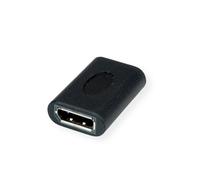 Value 12.99.3165 cambiador de género para cable displayport negro