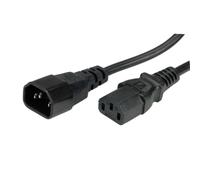 Value 19.99.1515 cable de transmisión negro 1,8 m c14 acoplador c13 a