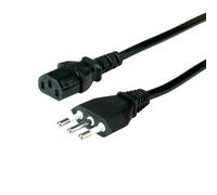 Value 19.99.2072 cable de transmisión negro 1,8 m cei 23-50 iec 320