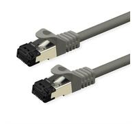 Value S/FTP-(PiMF-) Cable de conexión Cat.8 (Clase I), LSOH, Alambre Trenzado, Gris, 2 m