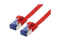 Value Patch Cord Cat.6A (Clase EA) FTP, extraplano, Rojo, 2 m