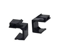 Value 25.99.8209 Keystone - Juego de 10 Tapas para Conectores Hembra, Negro