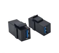 Value 25998207 USB 3.0 Keystone Módulo Negro
