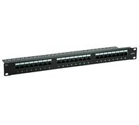 VALUE 26990362 Panel de parcheo - Bahía de Entrada (Ethernet rápido, Gigabit Ethernet, Negro)
