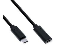 Value Cable alargador de vídeo (DP Alt Mode) USB tipo C-C, ST/BU, negro, 1,5 m
