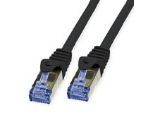 Value cable de conexión para exteriores cat.6A (clase EA) S/FTP (PiMF), hilo rígido, LSOH, negro, 50 m