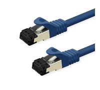 Value Cable de conexión S/FTP (PiMF) Cat.8 (Clase I), LSOH, Cable Trenzado, Azul, 1 m
