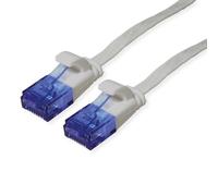 Value Cable de interconexión Cat.6A (Clase EA) UTP, extraplano, Gris, 1 m