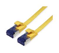 Value Patch Cord Cat.6A (Clase EA) FTP, extraplano, Amarillo, 1 m