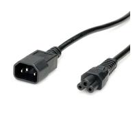 VALUE Cable de Red IEC320/C14 Macho - C5 Hembra, Negro, 1,8 m