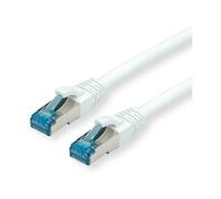 VALUE Cable de Red Patch Cat.6A Class EA S/FTP PiMF LSOH Blanco 5 m para 10GBase-T, 10000 Mbit/s, 500 MHz, RJ45 Macho