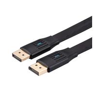 Value Cable DisplayPort plano, v1.4, DP ST - ST, negro, 3 m