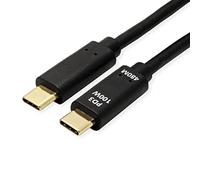Value Cable USB 2.0, C-C, ST/ST, 100 W, Negro, 3 m