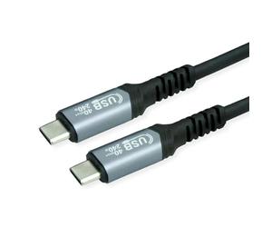 Value Cable USB4 Gen3x2, C-C, ST/ST, 40Gbit/s, 240W, negro, 1 m