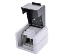 VALUE Carcasa de pared para exteriores para 2 módulos Keystone Toma de red de superficie IP44 resistente a la intemperie Caja de conexiones LAN gris Carcasa Keystone