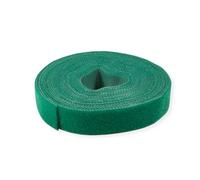 Value Cinta de gancho y bucle en rollo, 10 mm, verde, 25 m