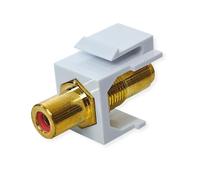 Value Conector Keystone RCA, plástico, Rojo