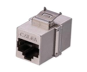 Value Conector RJ-45, Keystone, blindado, Cat. 6A (Clase EA), versión Corta, Color Plateado